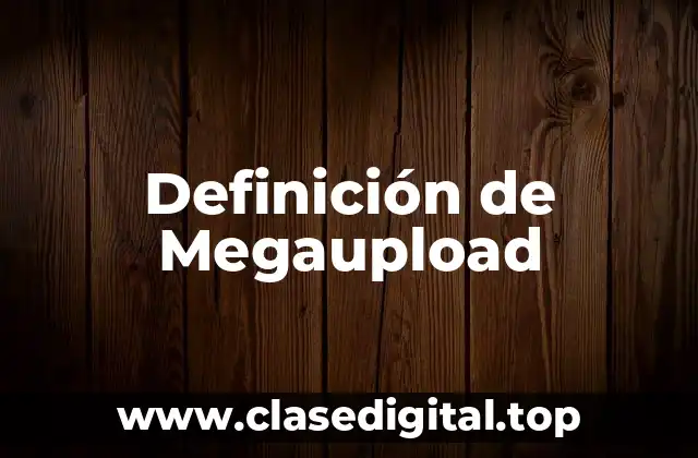 Definición de Megaupload