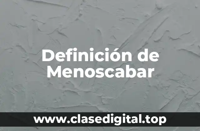 Definición técnica de menoscabar