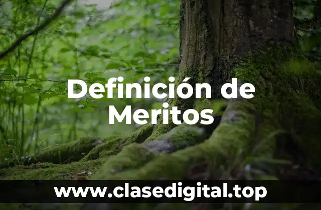 Definición de Meritos
