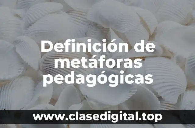 Definición de metáforas pedagógicas