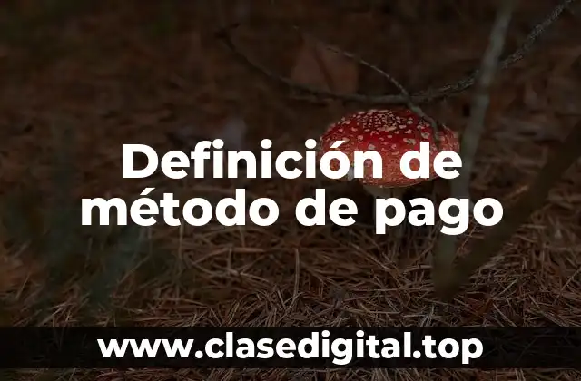 Definición de método de pago