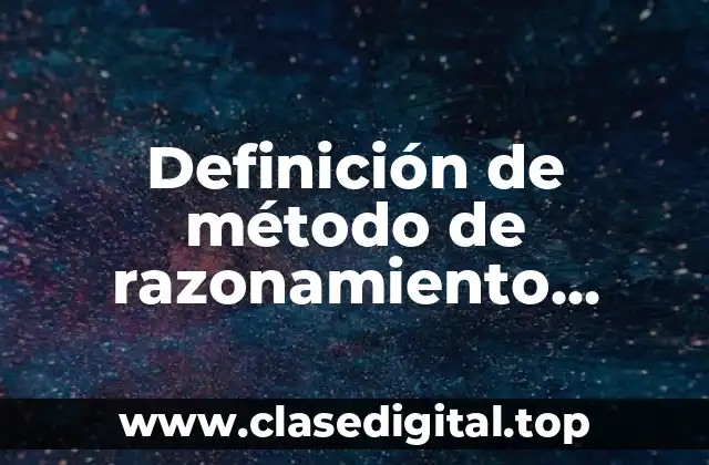 Definición de método de razonamiento utilidad bruta