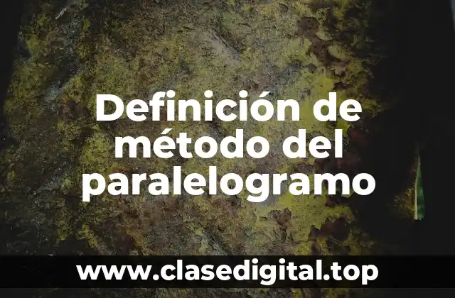 Definición de método del paralelogramo