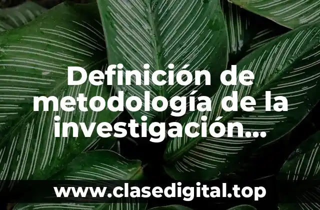 Definición de metodología de la investigación relacionada a la fonética