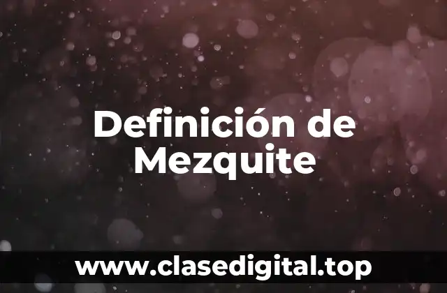 Definición de Mezquite