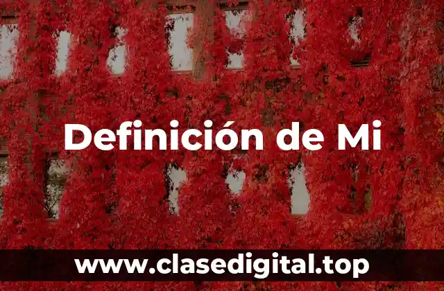 Definición de Mi