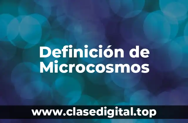 Definición técnica de Microcosmos