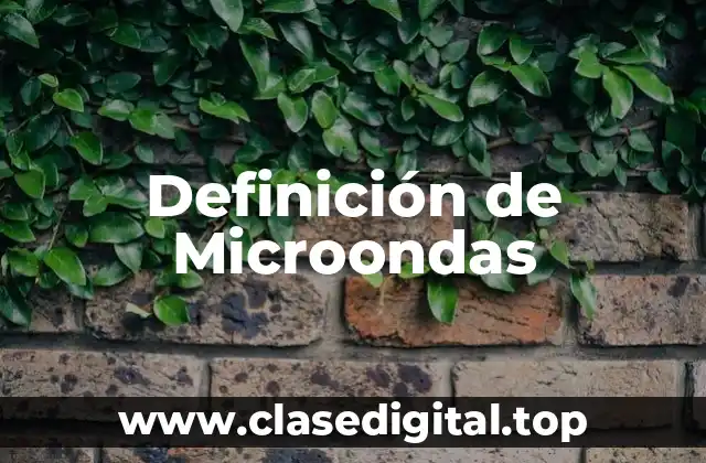 Ejemplos de Microondas