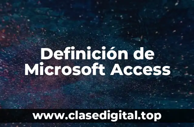 Ejemplos de Microsoft Access