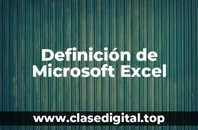 Ejemplos de Microsoft Excel