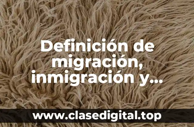 Definición técnica de migración