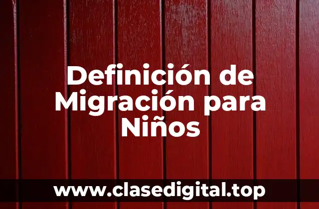 Definición técnica de Migración