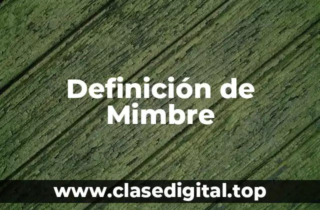 Definición de Mimbre