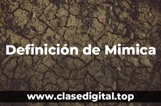Definición de Mimica