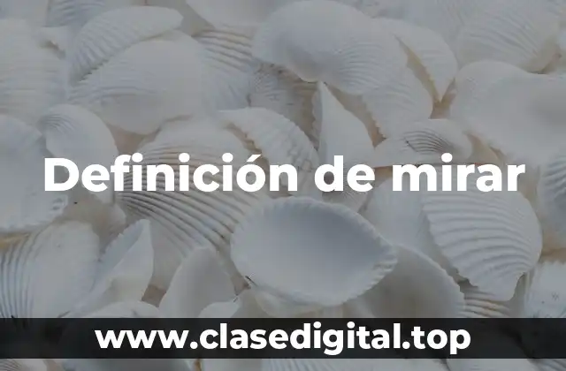 Definición de mirar