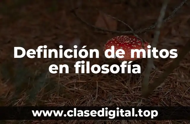 Definición técnica de mito