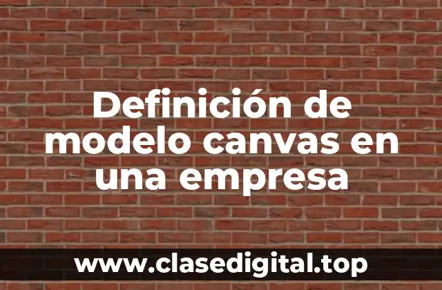 Ejemplos de modelo canvas