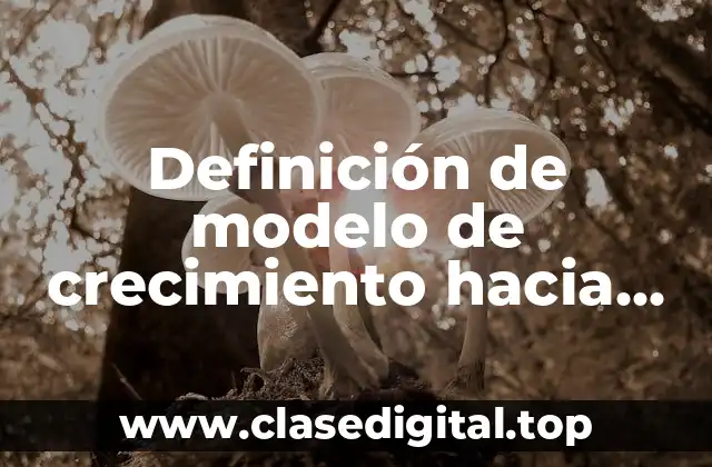 Definición de modelo de crecimiento hacia afuera