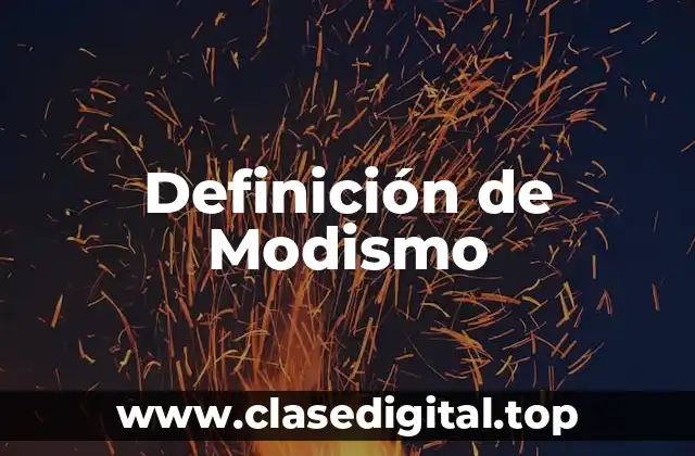 Definición de Modismo