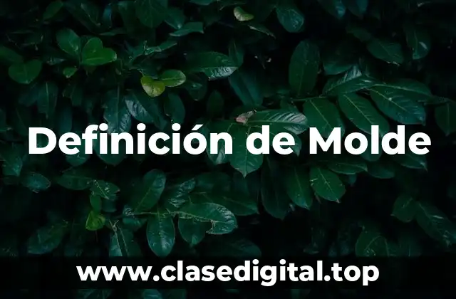 Definición de Molde