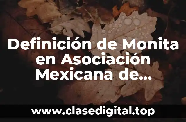 Definición de Monita en Asociación Mexicana de Cardiología