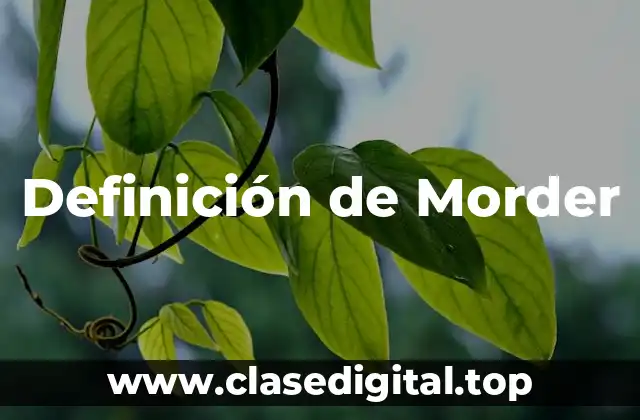 Definición de Morder