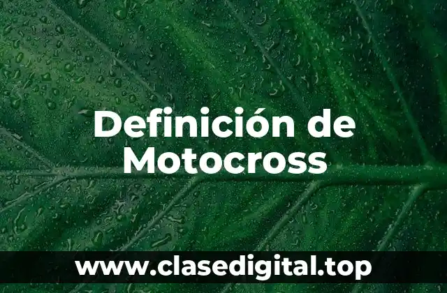 Definición de Motocross