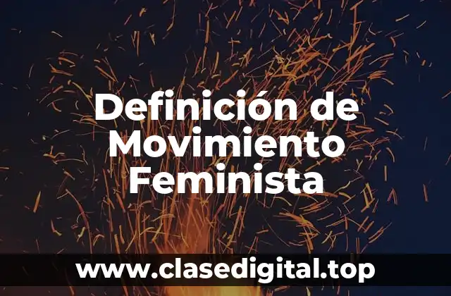 Definición de Movimiento Feminista