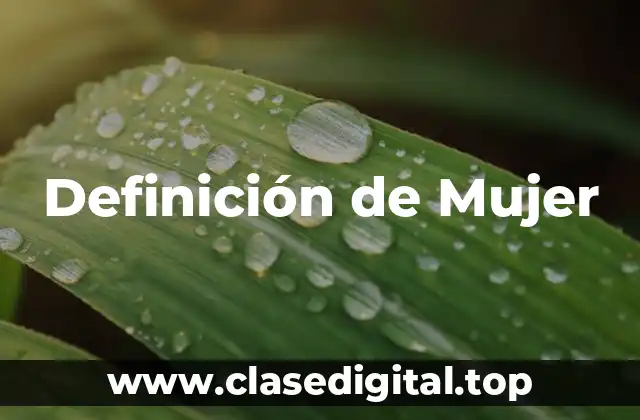 Definición de Mujer