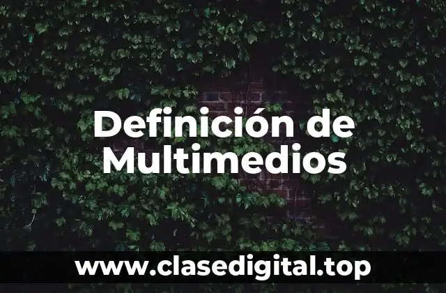 Definición de Multimedios