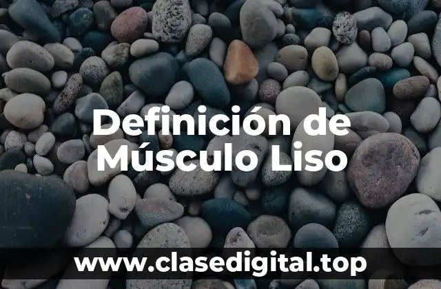 Definición Técnica de Músculo Liso