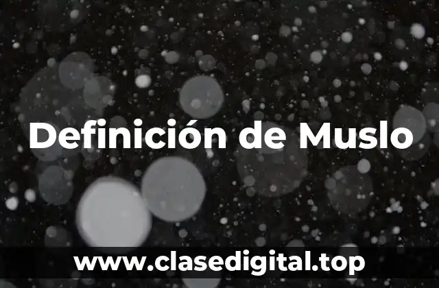 Definición de Muslo