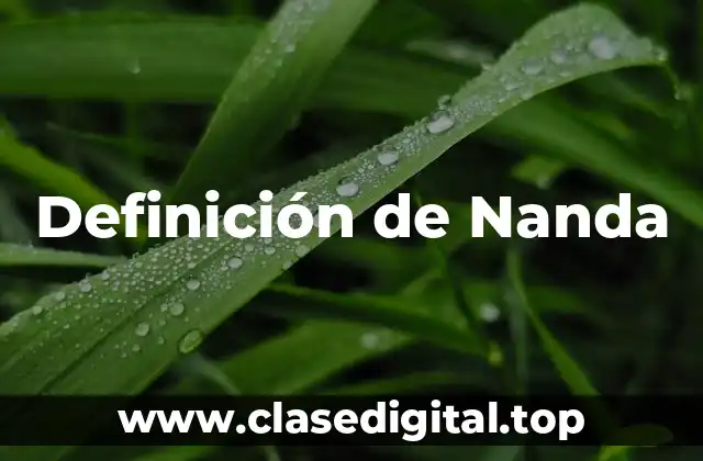 Definición de Nanda