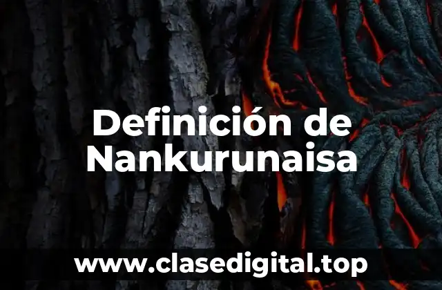 Definición de Nankurunaisa
