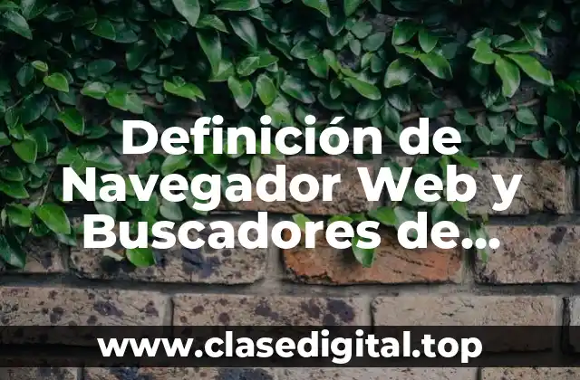 Definición de Navegador Web y Buscadores de Información