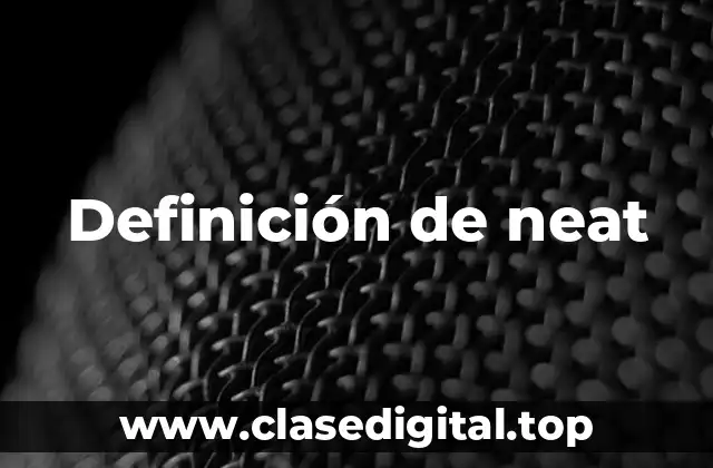 Definición de neat