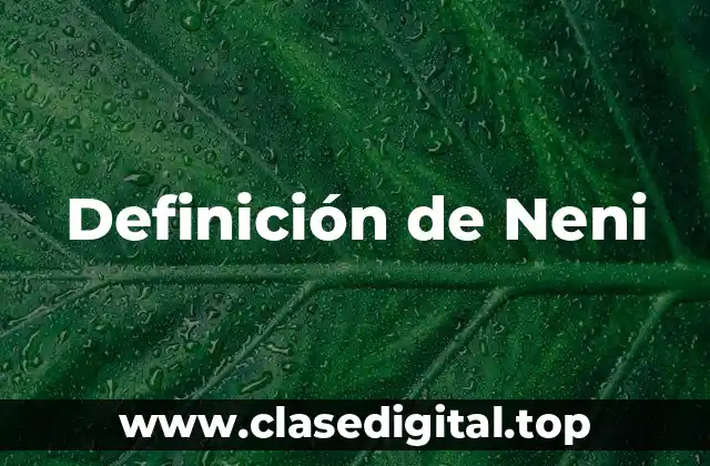 Definición de Neni