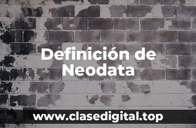 Definición de Neodata