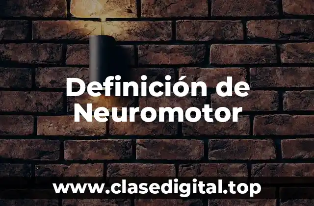 Definición de Neuromotor