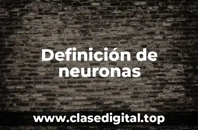 Ejemplos de neuronas