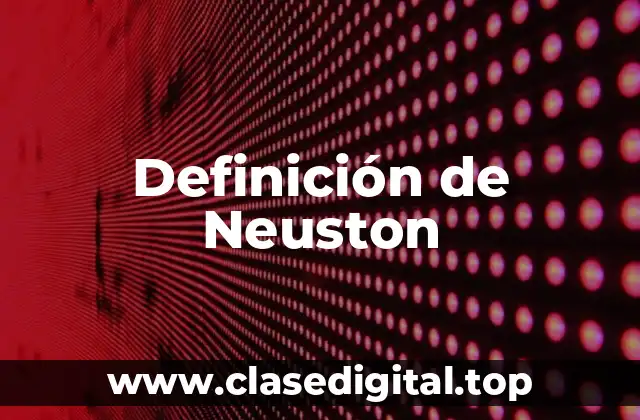Definición de Neuston