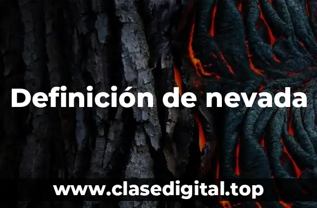 Definición de nevada