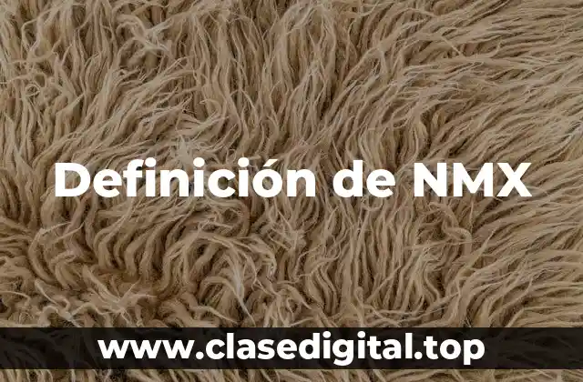 Definición de NMX