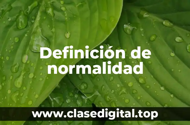 Definición técnica de normalidad-anormalidad para el psicoanálisis