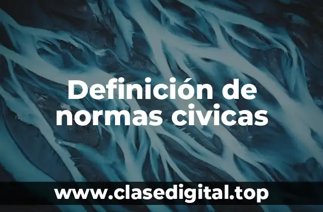 Definición de normas civicas