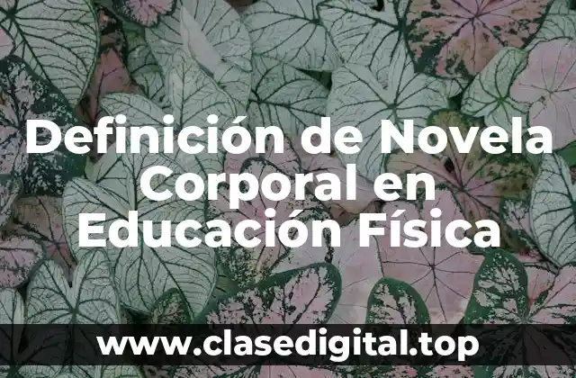 Definición de Novela Corporal en Educación Física