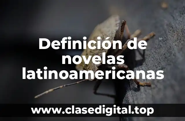 Definición de novelas latinoamericanas