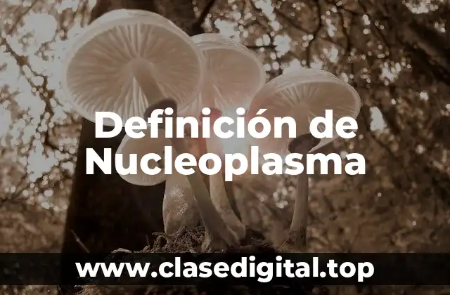 Definición de Nucleoplasma
