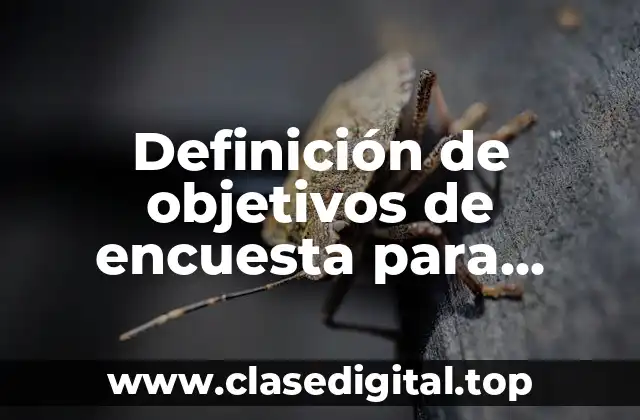 Definición de objetivos de encuesta para evaluar la inteligencia emocional