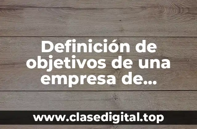 Definición de objetivos de una empresa de decoración con globos